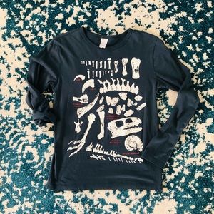 Crewcuts size 12 boys paleontologist long sleeve shirt